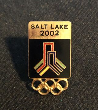 2002 Salt Lake City Olympics Enamel Lapel Pin