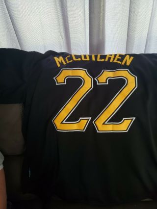 Majestic Mlb Authentic Cool Base Pirates Andrew Mccutchen 22 Jersey Mens 50