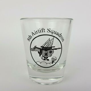 8th Airlift Squadron U.  S.  Military Shot Glass Mcchord Air Force Base 62nd Wing