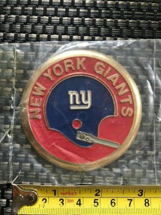 York Giants Metal Disc 1 - Bar Helmet Wrapping Copyright 1970 Nfl