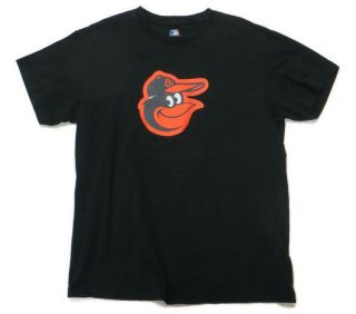 Baltimore Orioles Mlb Official Logo Mens Short Sleeve T - Shirt Medium Black Bird
