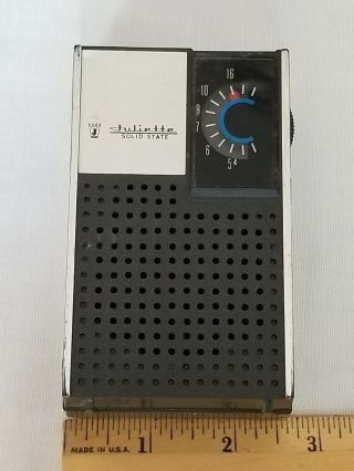 Juliette Solid State Apr - 256a Pocket Transistor Radio 1960s