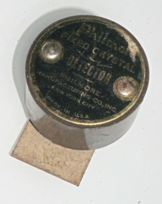 Vintage Philmore Fixed Crystal Detector
