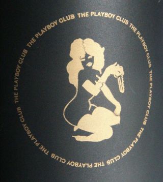 Vintage Playboy Club Black Glass W/ Gold Leaf Bunny Beer Mug Stein 2 Mugs