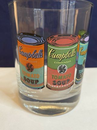 Vintage Andy Warhol - CAMPBELL’s SOUP Cocktail Rocks Glass 2