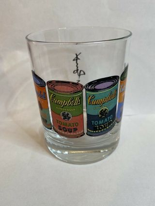 Vintage Andy Warhol - CAMPBELL’s SOUP Cocktail Rocks Glass 3