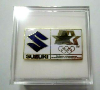 1984 Los Angeles Ca - Summer Olympic Games - Suzuki Sponsor Pin
