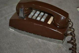Vintage Stromberg Carlson Push Button Brown Wall Phone