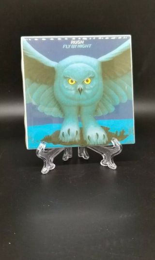 Rush Fly By Night Custom Ceramic Bar Drink Coaster (with Stand)