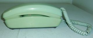 Vintage Western Electric Trimline Push Button Telephone Aqua Turquoise Color 3
