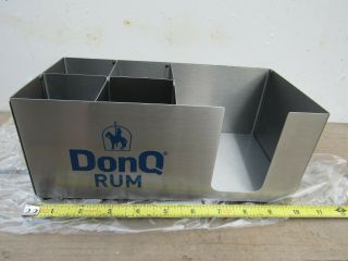 Don Q Aged Puerto Rican Rum Bar / Table Condiment Ss Holder