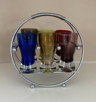 Home Essentials And Beyond Shot Glasses Multicolor 6 Glasses With Stand
