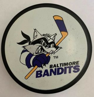 Baltimore Bandits Vintage American Hockey League Made In Slovakia Vegum Puck