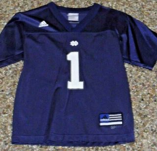 Notre Dame Football Jersey 1 - Blue & White - Kids S (m5),  (8) Nd Gifts