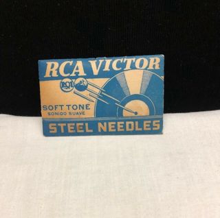 Vintage Rca Victor Phonograph Steel Needles 100 Count
