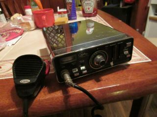 Vintage 1970`s Cb Radio Courier Stainless Steel Vg Cond Mirror Like Shine Wt 7