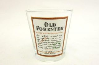 Old Forester Kentucky Straight Bourbon Whisky Double Shot Rocks Glass