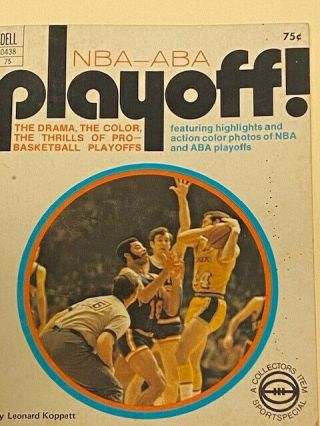 Pro Basketball Playoff Aba Nba 1971 Unseld Jabbar Utah Stars Frazier Jerry West