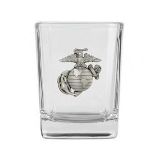 Marine Corps Pewter Emblem Shot Glass Imc - Retail