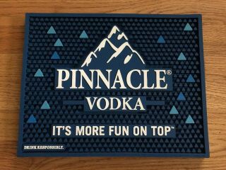 (l@@k) Pinnacle Vodka Giant Rubber Bar Mat Cocktails Game Room Man Cave