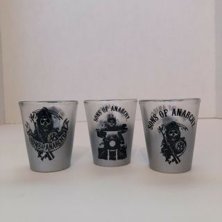 Just Funky Sons Of Anarchy Shot Glass Set Of 3
