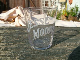 Vintage Pre Prohibition Jesse Moore Whiskey Shot Glass