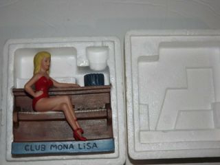 Club Mona Lisa Decanter.  Empty.  Elko Nevada.  Dug 81