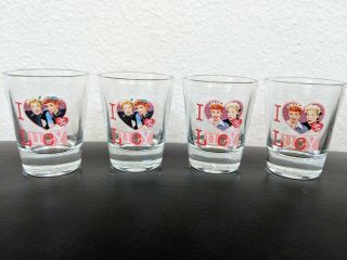 I Love Lucy Shot Glass Set Of 4
