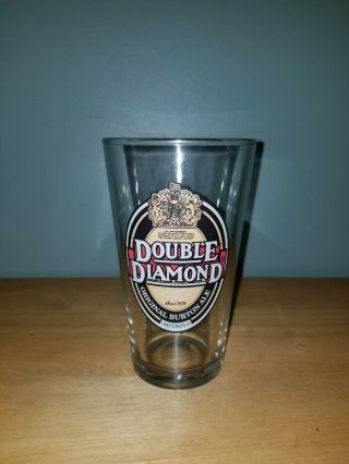 Double Diamond Burton Ale Beer Glass Imported Pint