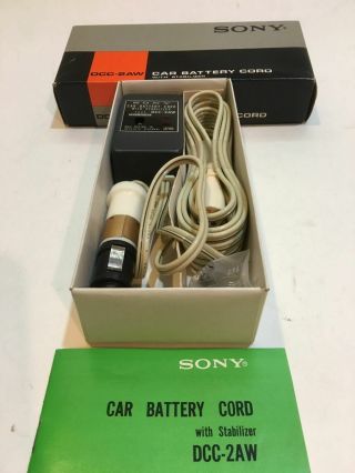Sony Car Battery Cord Dcc - 2aw With Stabilizer