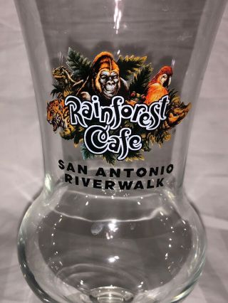 Rainforest Cafe San Antonio Riverwalk Glass Souvenir Collectors Item