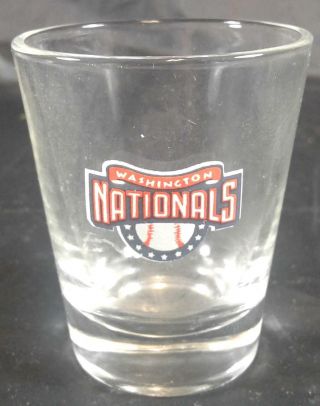Shot Glass Washington Nationals Baseball Crystal Clear Barware