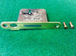 Door Lock And Screws For Thomas Edison C19 Diamond Disc Phonograph Brass Plate