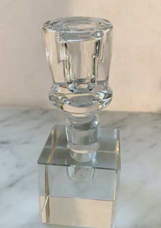 Rare Vintage Decanter Crystal Faceted Glass Bottle Stopper