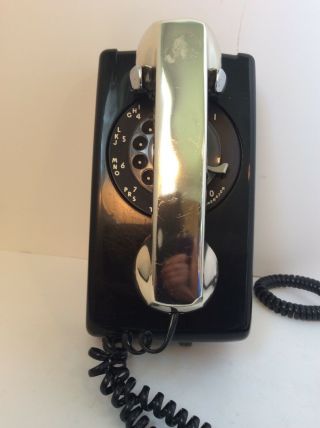 Vintage Western Electric Bell System Black Rotary Dial Wall Phone Parts Only