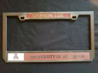 Crimson Tide License Plate Tag Frame Roll Tide Alabama
