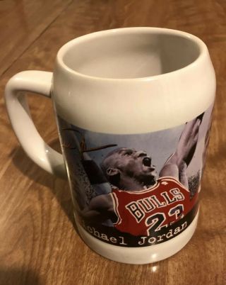 Michael Jordan 1997 Upper Deck Beer Mug Commemorative 23 Bulls Stein