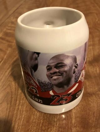 Michael Jordan 1997 Upper Deck Beer Mug Commemorative 23 Bulls Stein 2