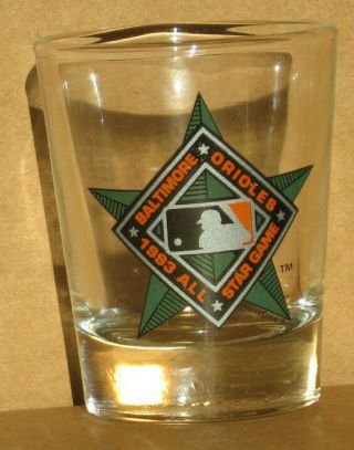 Baltimore Orioles 1993 All Star Game Shot Glass Vintage Collectible Baseball