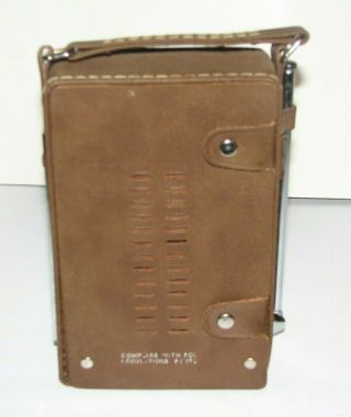 Vintage General Electric GE Portable Solid State AM/FM Transistor Radio 3