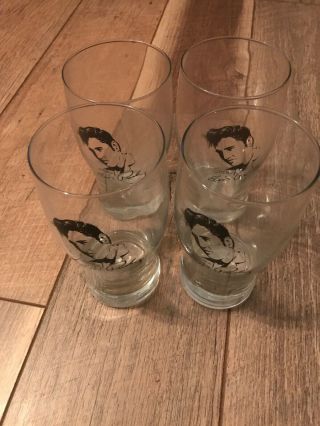Elvis Presley Drinking Glasses Mugs Shots 16oz 20oz Collector Set Of 4