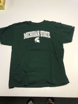 Russell Athletic Michigan State T - Shirt Xl Green Sparty Spartans