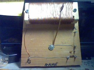 Vintage Home Made Crystal Am Radio.  Teaching Tool For Beginers