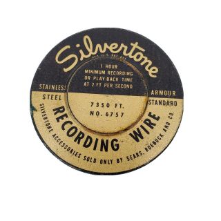 Vintage Silvertone Recording Wire Box