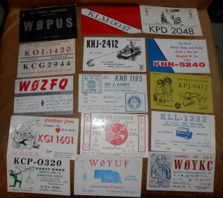 54 Qsl Cards 1950 - 60 