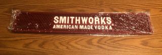 Smithworks American Vodka Red Rubber Bar Mat Cocktails Game Room Man Cave