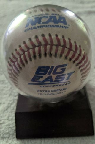 Rawlings Official Ncaa Big East Conference Baseball⚾game Used⚾,  Display Case ⚾