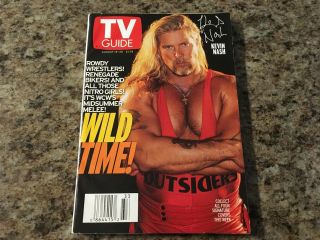 Kevin Nash Tv Guide August 14 - 20 1999 Wcw Now Wwe Outsiders