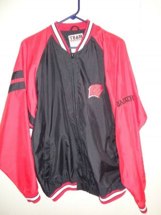 Vintage Team Edition University Of Wisconsin Badgers Pullover Jacket Mens M