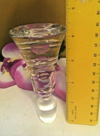 Crystal Wine Stopper Large Cut Clear Crystal Glass Stopper 4.  5 " L Gorgeous